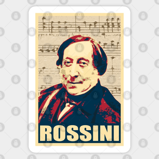 Gioachino Rossini Sticker by Nerd_art